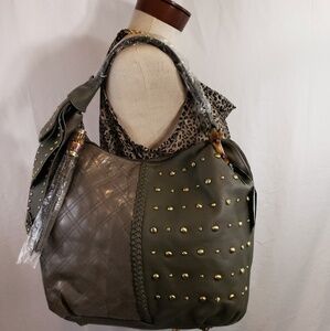 Signature By Sharif Designer Leather Handbag